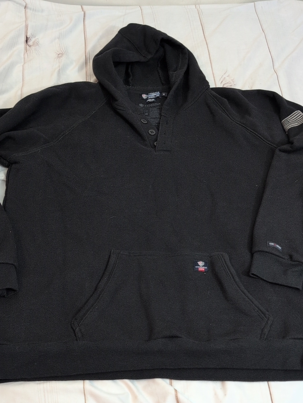 Tyndale Versa AR FR Flame Resistant Hoodie 2XL Black Henley Hooded USA Made